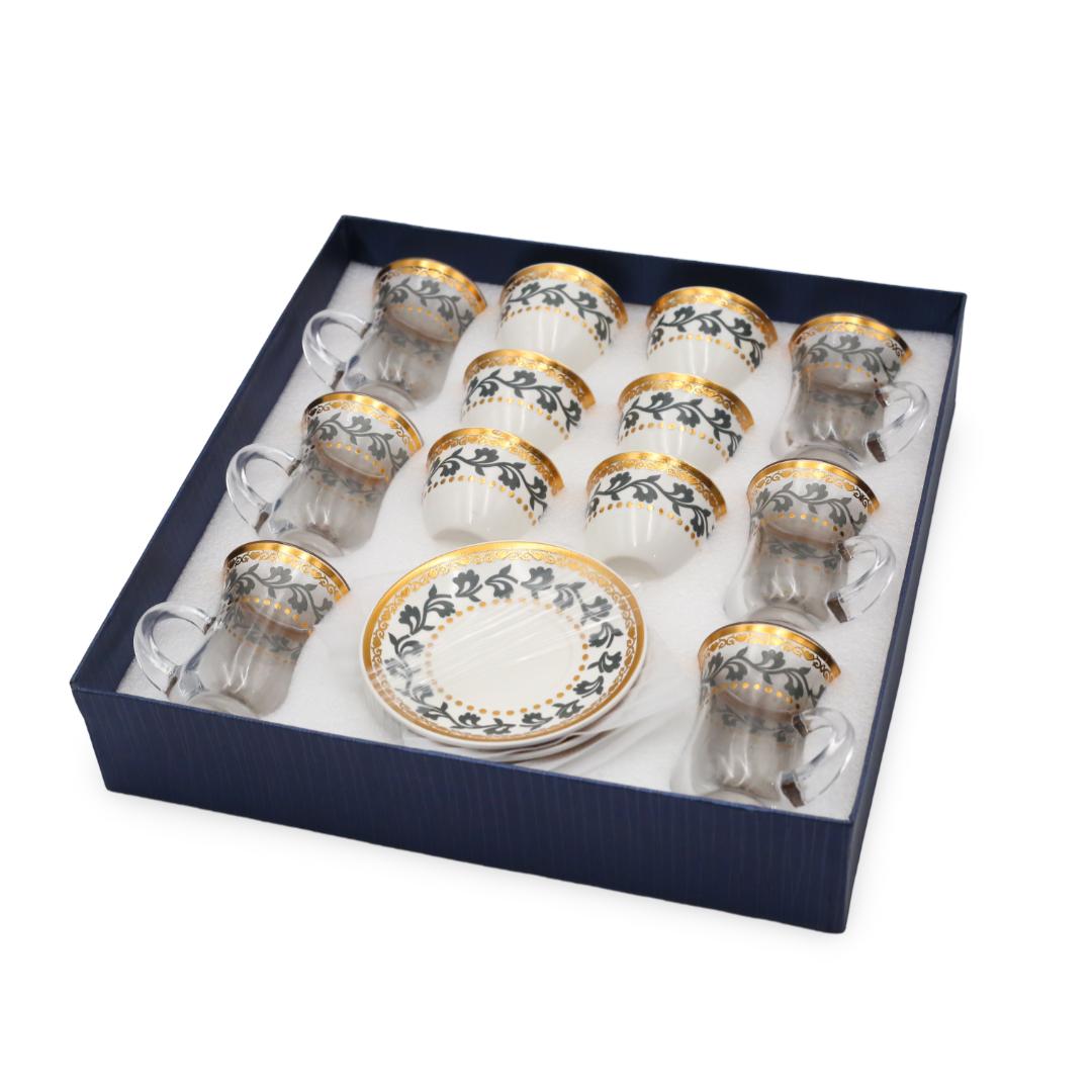 18Pcs Gray Tea Set For 6 Person 880009135
